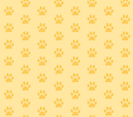足あと_背景黄色
