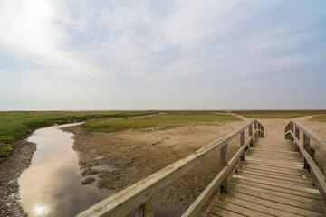 Brücke am Watt in St Peter Ording