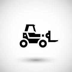 Forklift telescopic loader icon