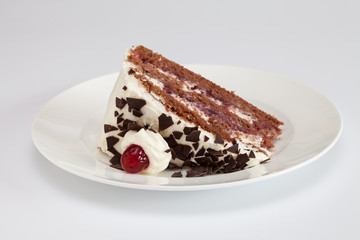 Ein Stück Schwarzwälder Kirschtorte