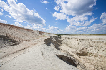 sandy desert gold mine in Berezovsky Ural