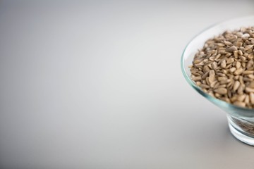 View of a bowl of seeds