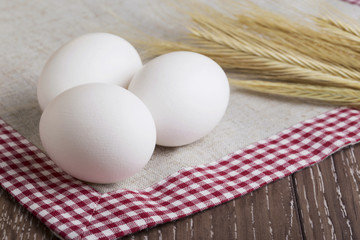 white chicken eggs