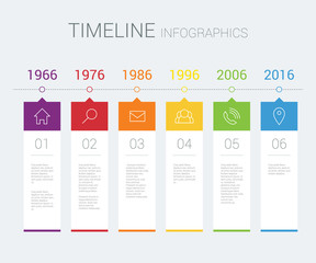 Vector timeline infographic