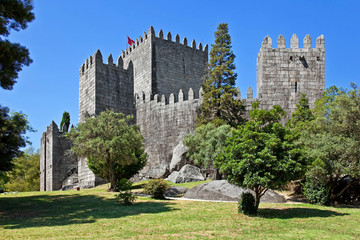 Guimaraes Castle, the most famous castle in Portugal, as it was the birth place of the first...