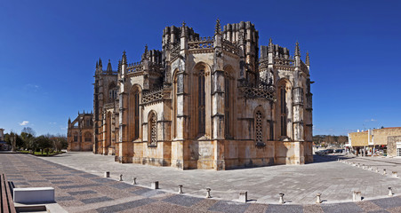 Monastery of Batalha, Portugal. View of the Capelas Imperfeitas (Unfinished Chapels). UNESCO World Heritage Site.