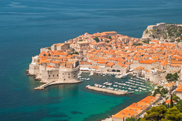 Obraz premium Dubrovnik, Croatia view from distance