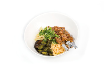 don, sushi, auf weißem Hintergrund, Foodfotografie