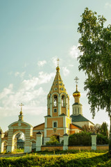 Fototapeta na wymiar Russia. Ancient church in the village