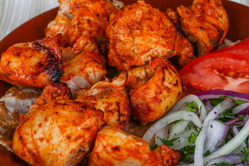 Chicken skewers