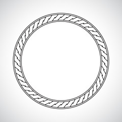 Ornamental circular simple classical frame