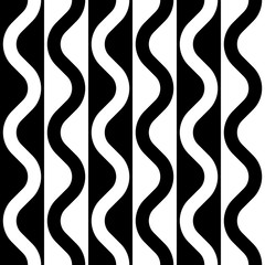Seamless Wave and Stripe Pattern