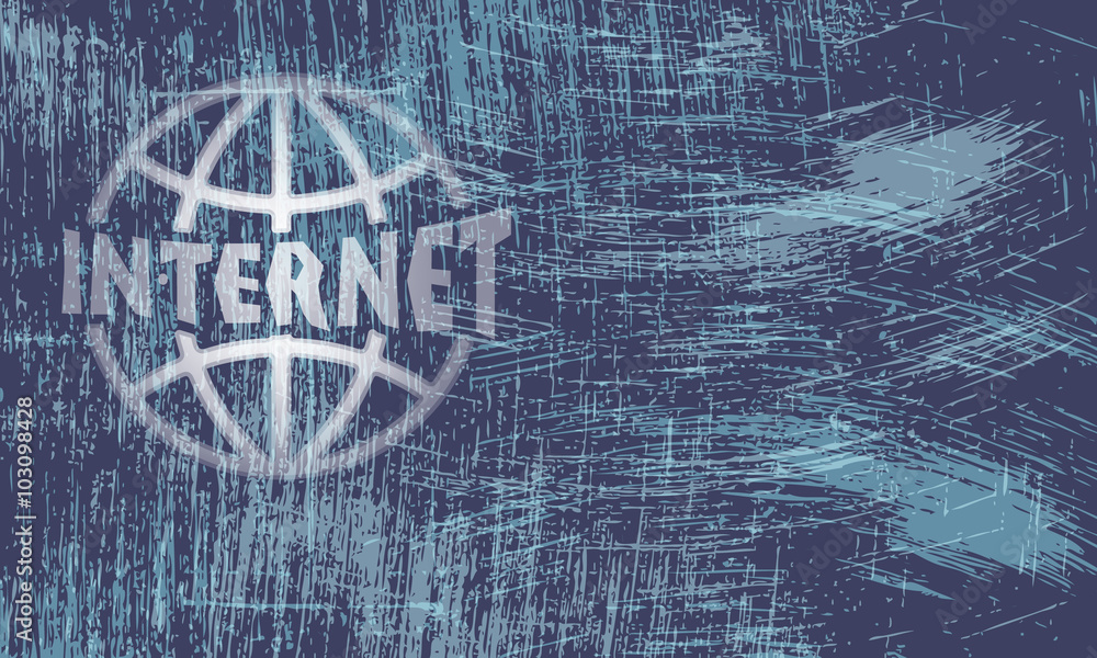 Aufkleber vector abstract scratched background and transparent internet sy