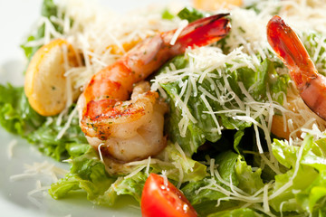 Caesar Salad with Shrimp