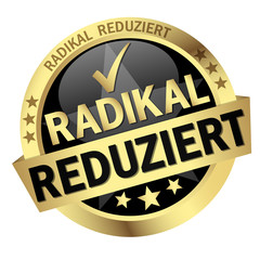 Button Radikal reduziert