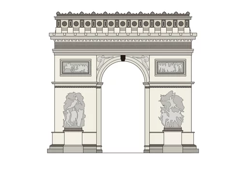 イラスト パリの凱旋門 Stock イラスト Adobe Stock