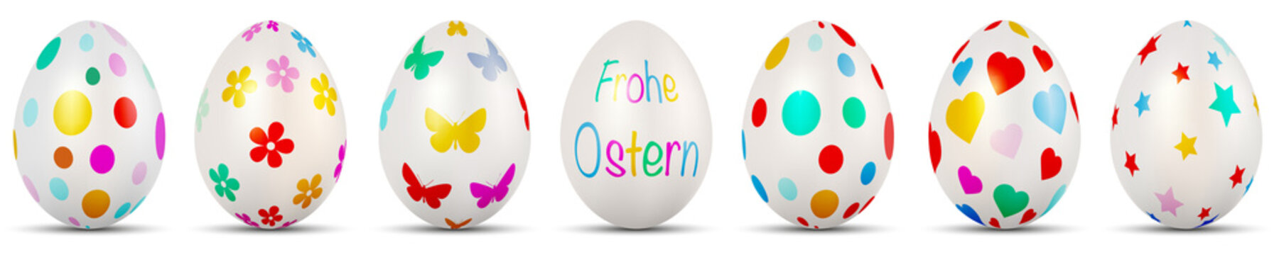 Bunte Ostereier - Frohe Ostern