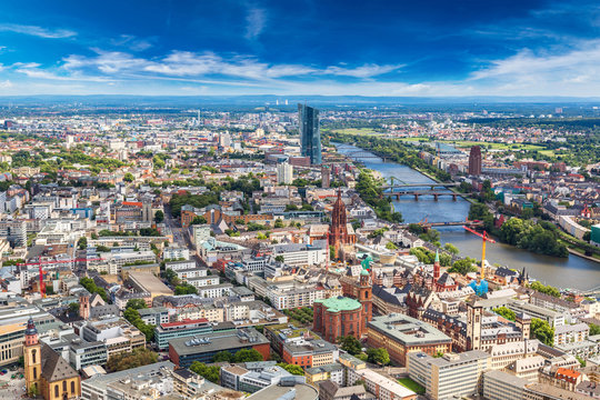 Financial district in Frankfurt