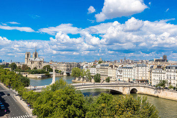 Fototapeta premium Seine and Notre Dame de Paris