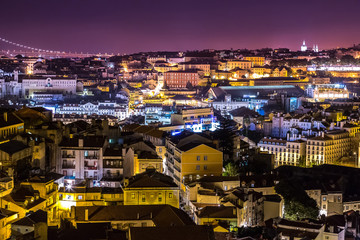 Fototapeta premium Lisbon at nigth