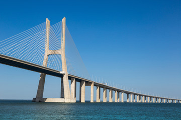 Naklejka premium Vasco da Gama Bridge in Lisbon