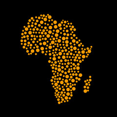 Abstract Africa map