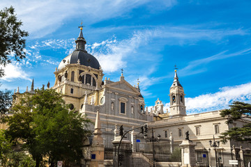 Obraz premium Almudena cathedral in Madrid