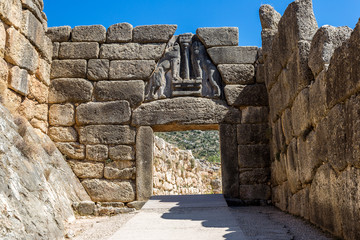 Lion Gate in Mycenae, Greece