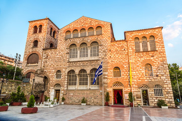 Fototapeta na wymiar Saint Demetrius church in Thessaloniki