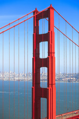 Golden Gate Bridge, San Francisco, California, USA.
 - obrazy, fototapety, plakaty