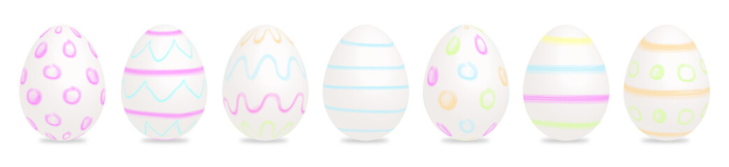 ostereier bunt muster bemalt