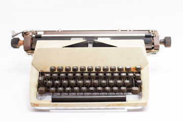old typewriter isolated