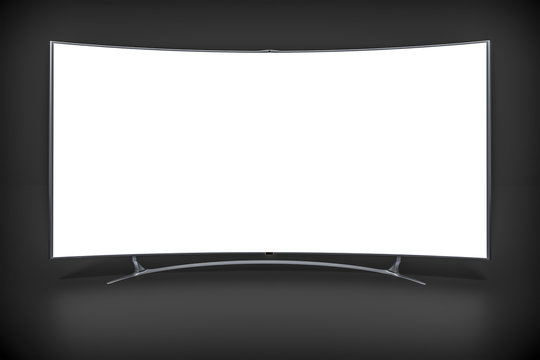 Curved Widescreen Television