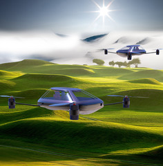 most advanced four-axis manned vehicles powered by elec