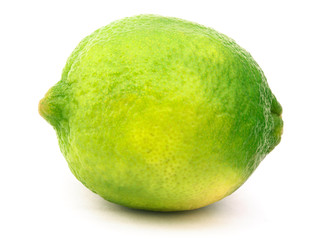 Lime isolated on the white background with clipping path