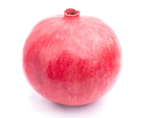Pomegranate on the white background with clipping path