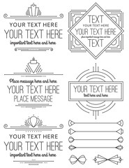 Vintage Art Deco Frames and Elements