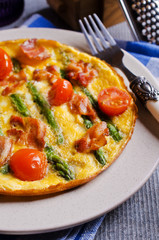 Omelet with vegetables
