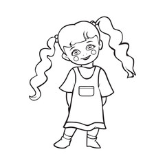 Cute baby girl smiling, cute baby girl in polka dot dress, T-shi