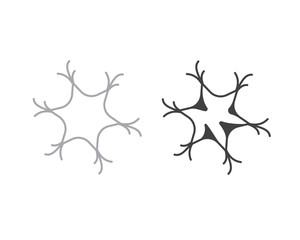 neuron sign design graphic element isolated