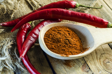 spicy ground red chili pepper
