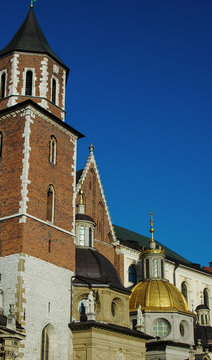Building of royal lock Vavel. Cracov, Poland
