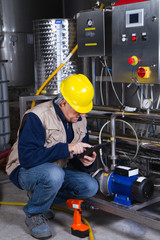 repairman at maintenance work