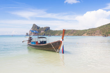 Traditional thai longtail boat