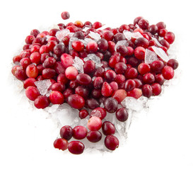 cranberry isolated over white