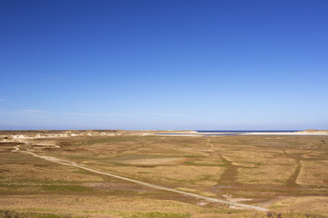 Fototapeta premium The Slufter valley on the island of Texel, The Netherlands