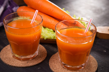 fresh carrot juice