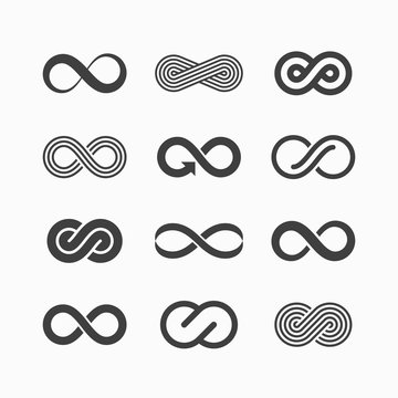 Infinity symbol icons
