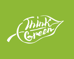 Think green leaf