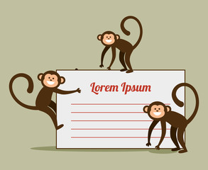 funny monkey design  © Gstudio